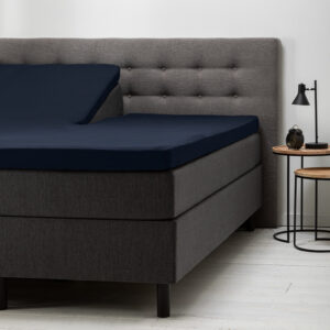 Splittopper Hoeslaken Jersey - Navy - 160x200 cm - Blauw - Fresh & Co - Dekbed-Discounter.nl