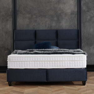 2-Persoons Boxspring met opbergruimte - Mississippi - Zwart 160x200 cm - Bonnell veringen - Inclusief Topper - Dekbed-Discounter.nl