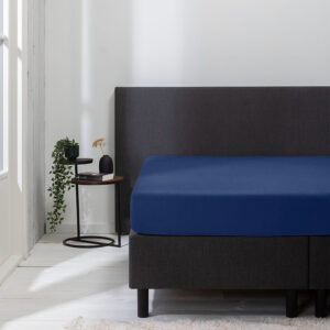 Hoeslaken Jersey - Navy - 90x200 cm - Blauw - Luna Bedding - Dekbed-Discounter.nl