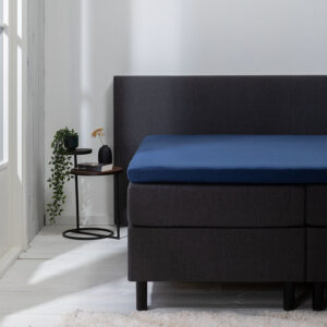 Luna Topper Hoeslaken Jersey - Navy - 180x200 cm - Blauw - Luna Bedding - Dekbed-Discounter.nl