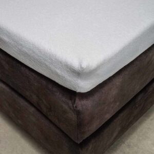 Badstof Topper Hoeslaken - 180x200 cm - Taupe - Fresh & Co - Dekbed-Discounter.nl