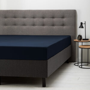 Hoeslaken Jersey - Navy - 190x200 cm - Blauw - Fresh & Co - Dekbed-Discounter.nl