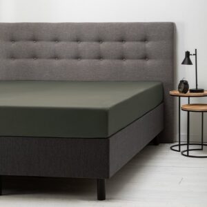 Hoeslaken Jersey - Truffel - 90x200 cm - Groen - Fresh & Co - Dekbed-Discounter.nl