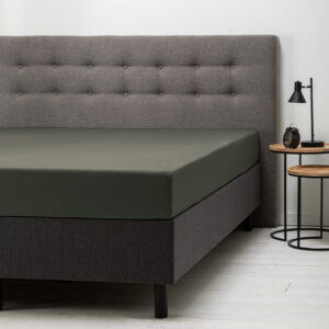 Hoeslaken Jersey - Truffel - Maat 160 x 200 cm - 160x200 cm - Groen - Fresh & Co - Dekbed-Discounter.nl