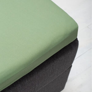 Topper Hoeslaken Katoen - Groen - Maat: 80 x 200 - 80x200 cm - Groen - Fresh & Co - Dekbed-Discounter.nl