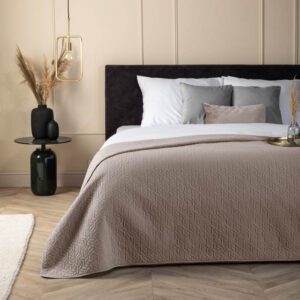 Bedsprei Ultrasonic Prisma - Beige - 180x260 cm Fresh & Co - Dekbed-Discounter.nl