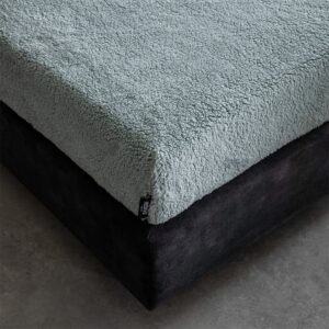 Hoeslaken Teddy - Jade - 160x210 cm - Groen - Fresh & Co - Dekbed-Discounter.nl