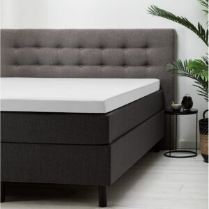 Hoeslaken Katoen- Topper - Wit - 140x200 cm - Wit - Fresh and Co - Dekbed-Discounter.nl