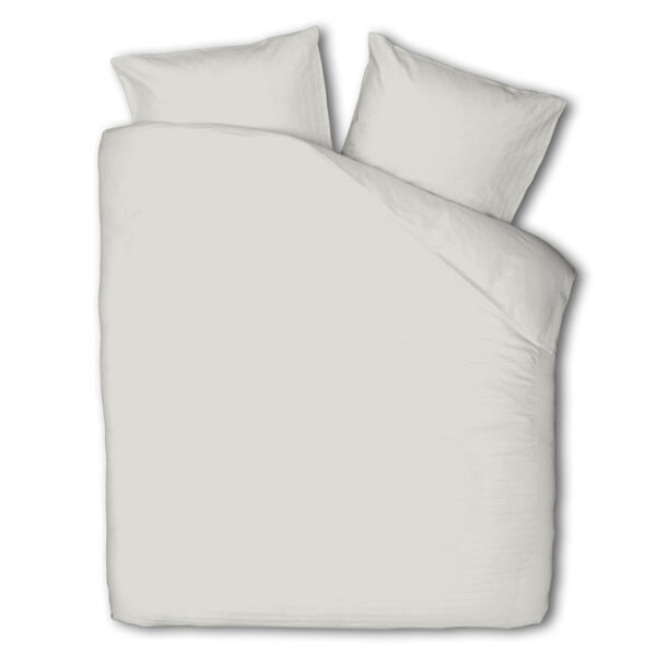 Dekbedovertrek Percale Uni - Tweepersoons (200x200 cm) - Off-white Percale katoen - Dessin: Effen - Presence - Dekbed-Discounter.nl